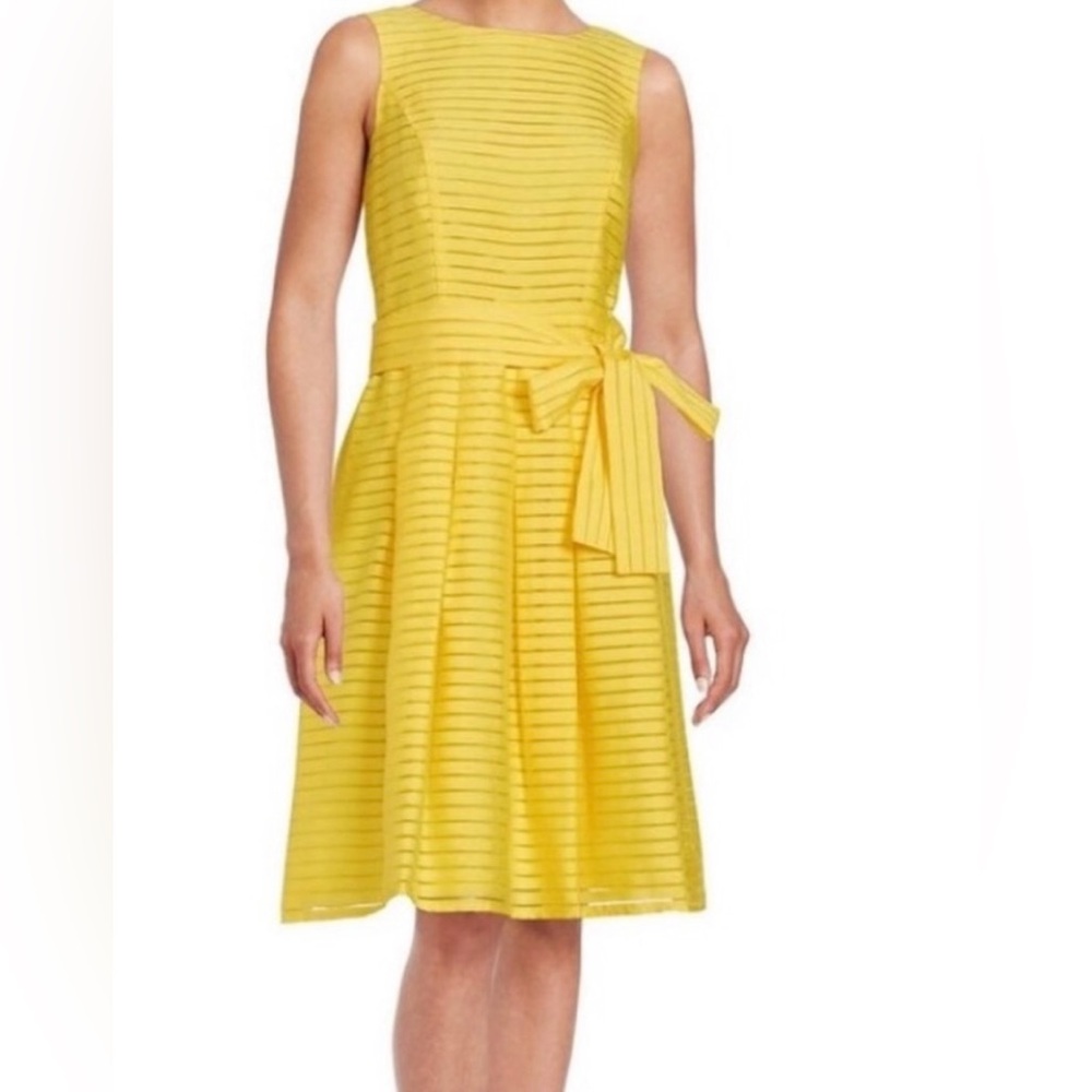 Tommy Hilfiger heather yellow sleeveless dress - Picture 2 of 9
